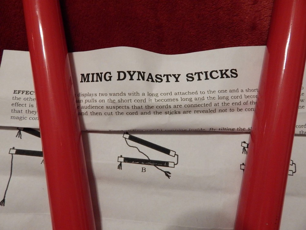 Ming Dynasty Chinese Sticks Magic Mentalism Tricks