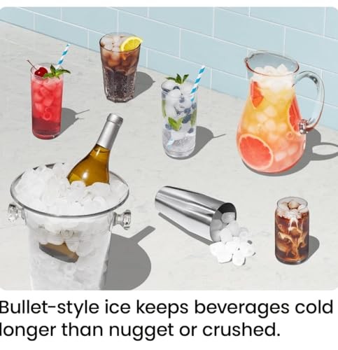 Dual-Size Ice Maker Countertop - Portable Ice Compact Bullet Ice Maker