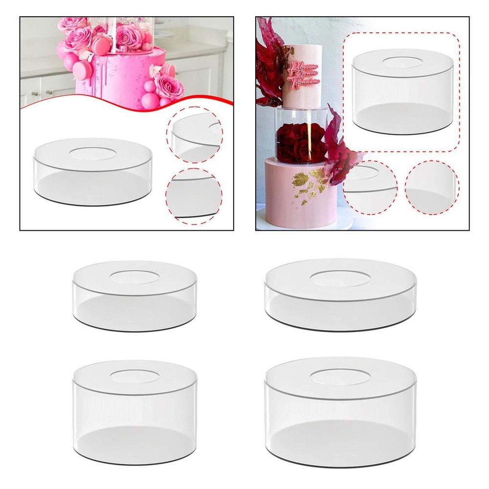 Acrylic Cake Display Stand Fillable Cake Holder Container Decor Buffet