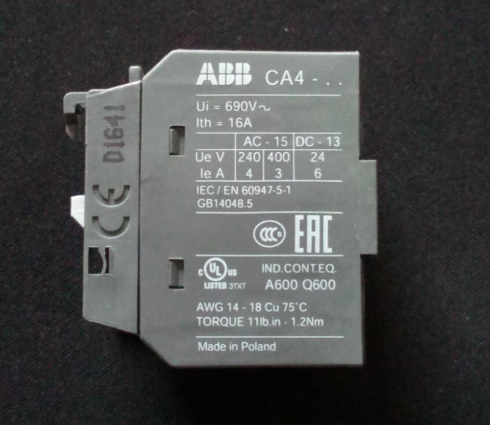 ABB Contactors Accessories Auxiliary contacts CA4-22U