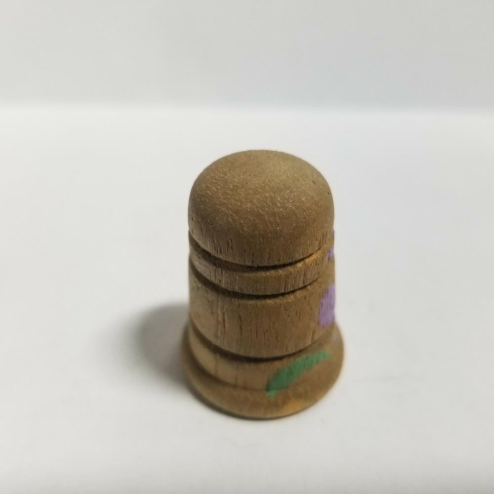 Wooden Hand Painted Thimble