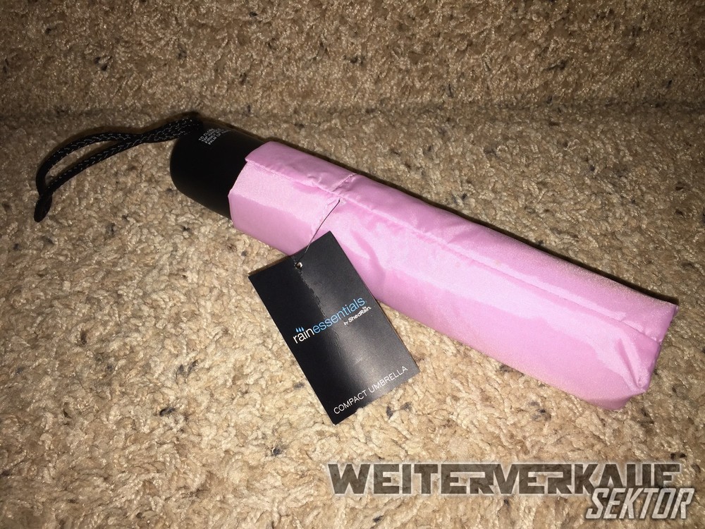 (NEW) ShedRain Umbrellas Rain Essentials Manual Compact - PINK