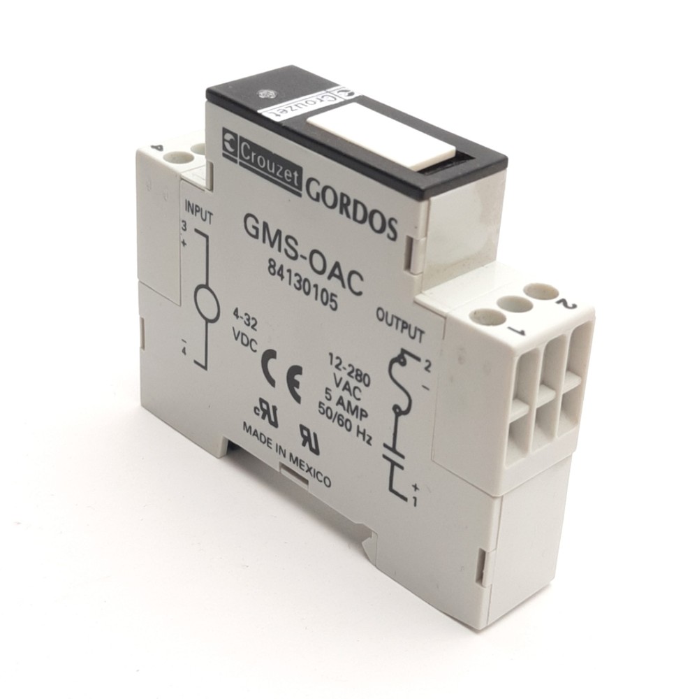 Crouzet GMS-OAC Relay Module 4-32VDC Input, 12-280VAC Output, 5A, Display LED