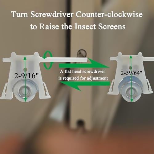 Lower Sliding Screen Door Roller Assembly Fits Andersen 2 Pack Lower Screen