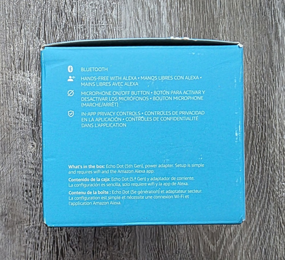 Amazon Echo Dot Smart Speaker Alexa Bluetooth Fabric Sphere Brand New