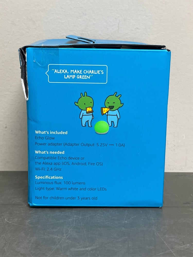 Amazon Echo Glow Multicolor Smart Lamp in White 1