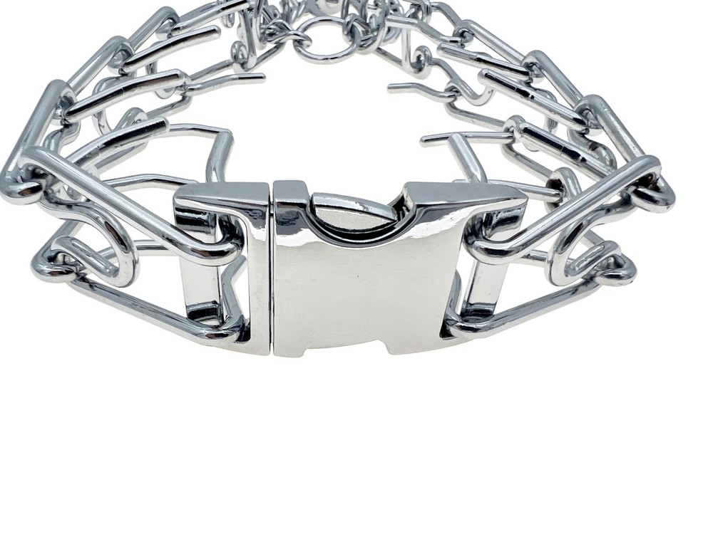 Adjustable Dog Ｎo Pull Ｃollar for Small Medium Large Dogs (Silver,