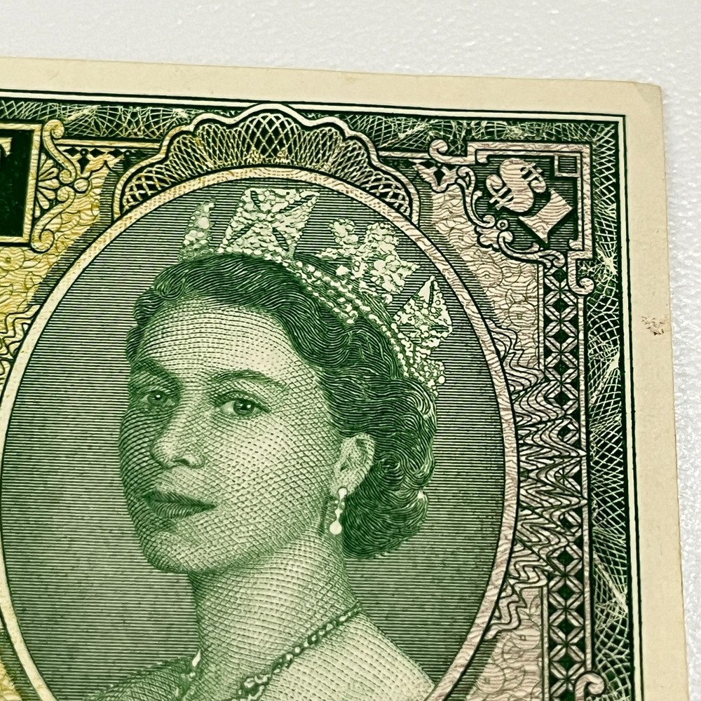 1961 British Honduras One Dollar Bill $1 Note Belize