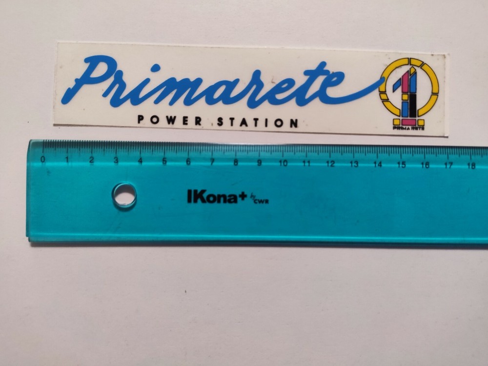Adhesive First Network Power Station Sticker Vintage 80s Original