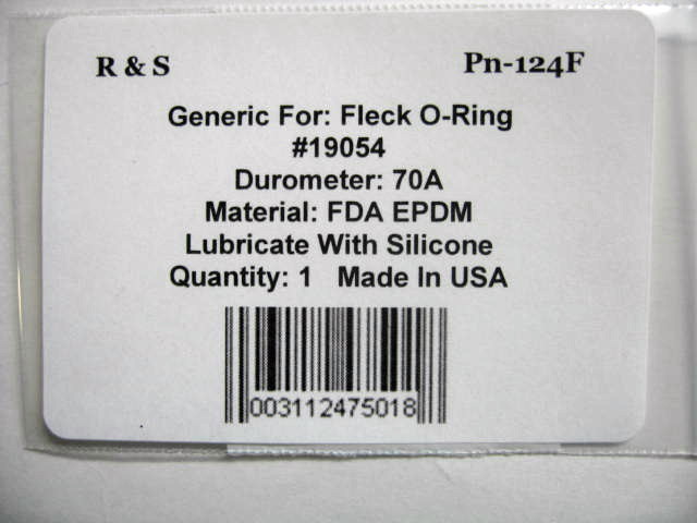 Fleck o-ring 19054 / R&S 124F/ FDA EPDM Matarial