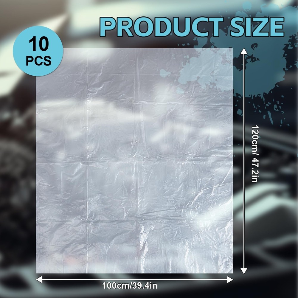 10 Pcs Engine Storage Bags Bulk Plastic Clear Engine Bag Covers Waterproof fo...
