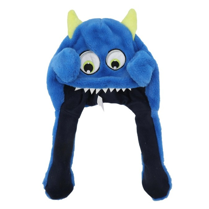 Kids Moveable Ears Hat | Blue Monster