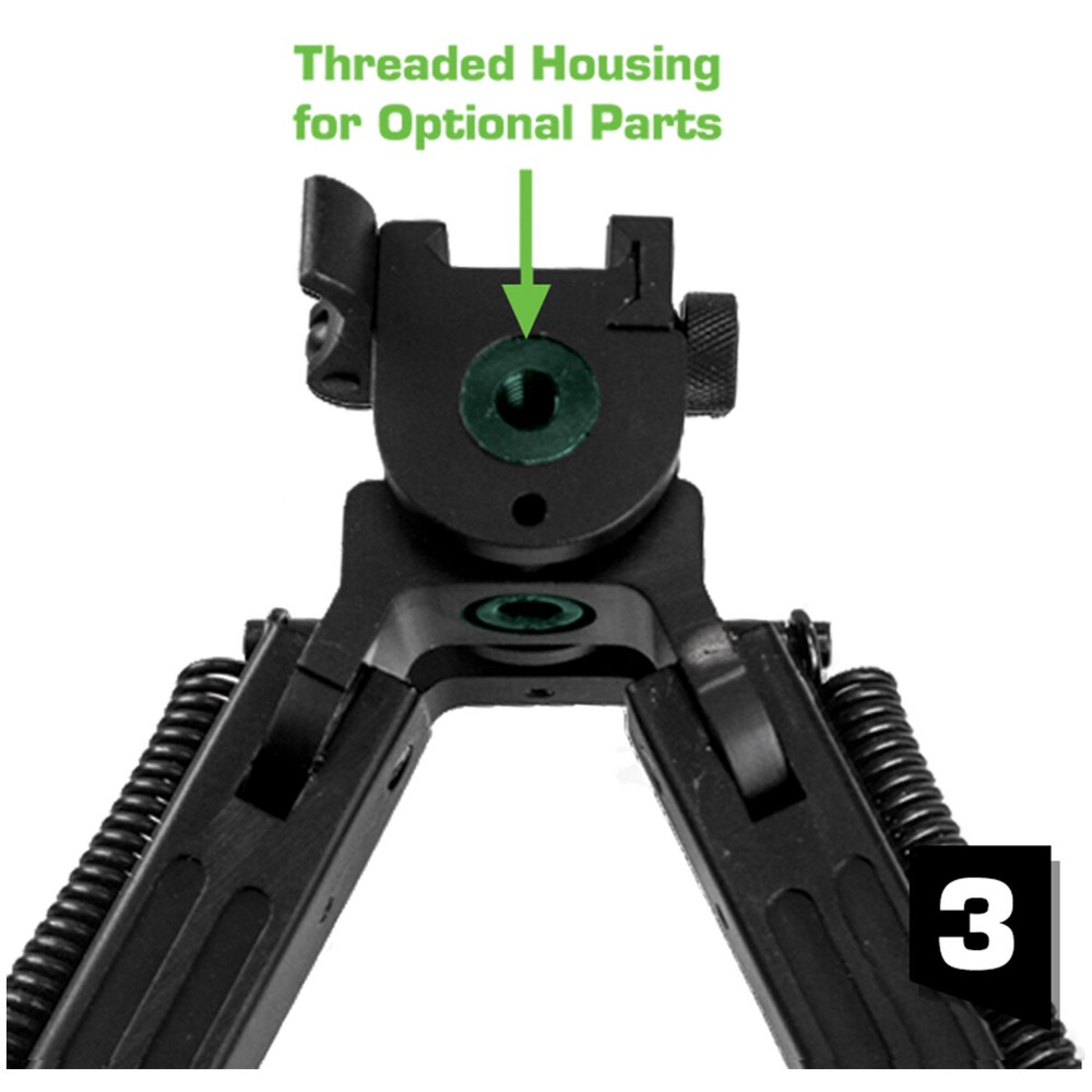 Lion Gears Solid Heavy Duty Cuboid Bi-pod 8.5"-12.5" with Maximum Stability