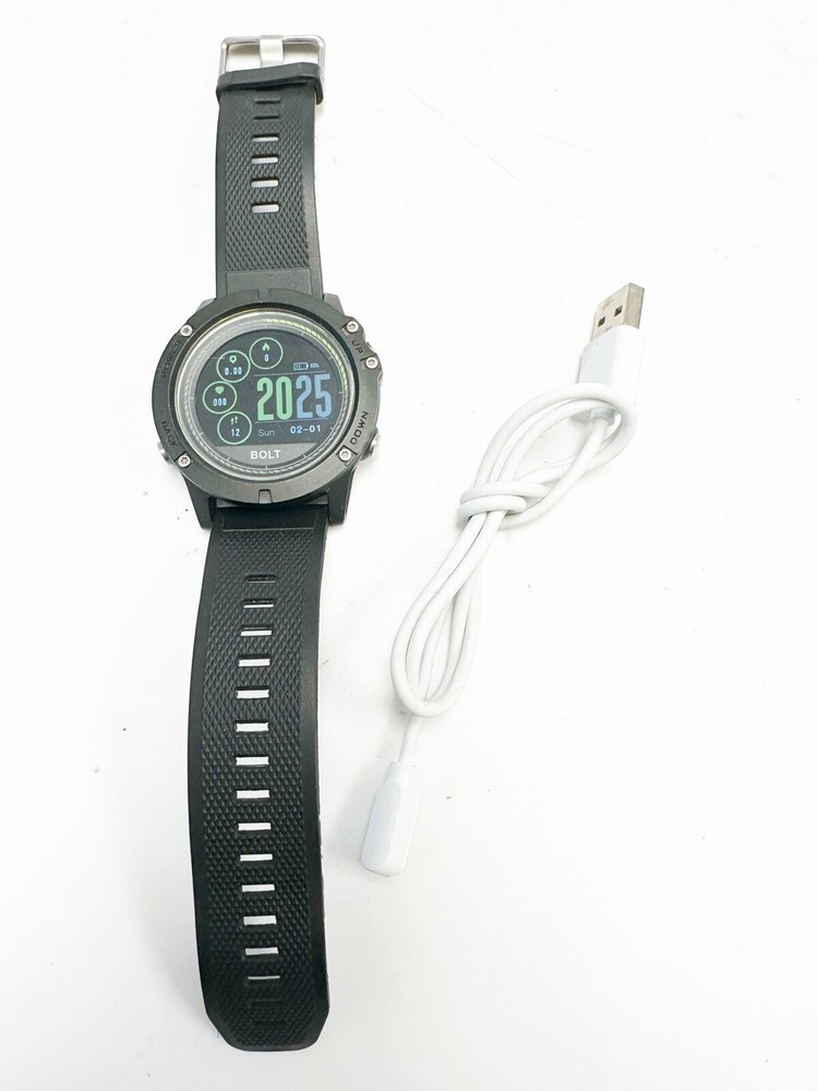 BOLT TRANSISTOR PLUS Tactical Military Smartwatch 42mm for Android - Black
