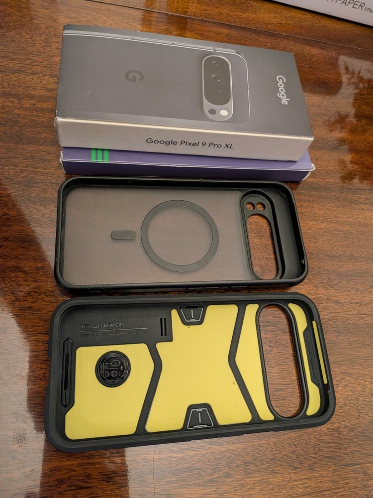 Google Pixel 9 Pro XL - EMPTY BOX + Bundle - 2 Cases & Glass Protector - MINT