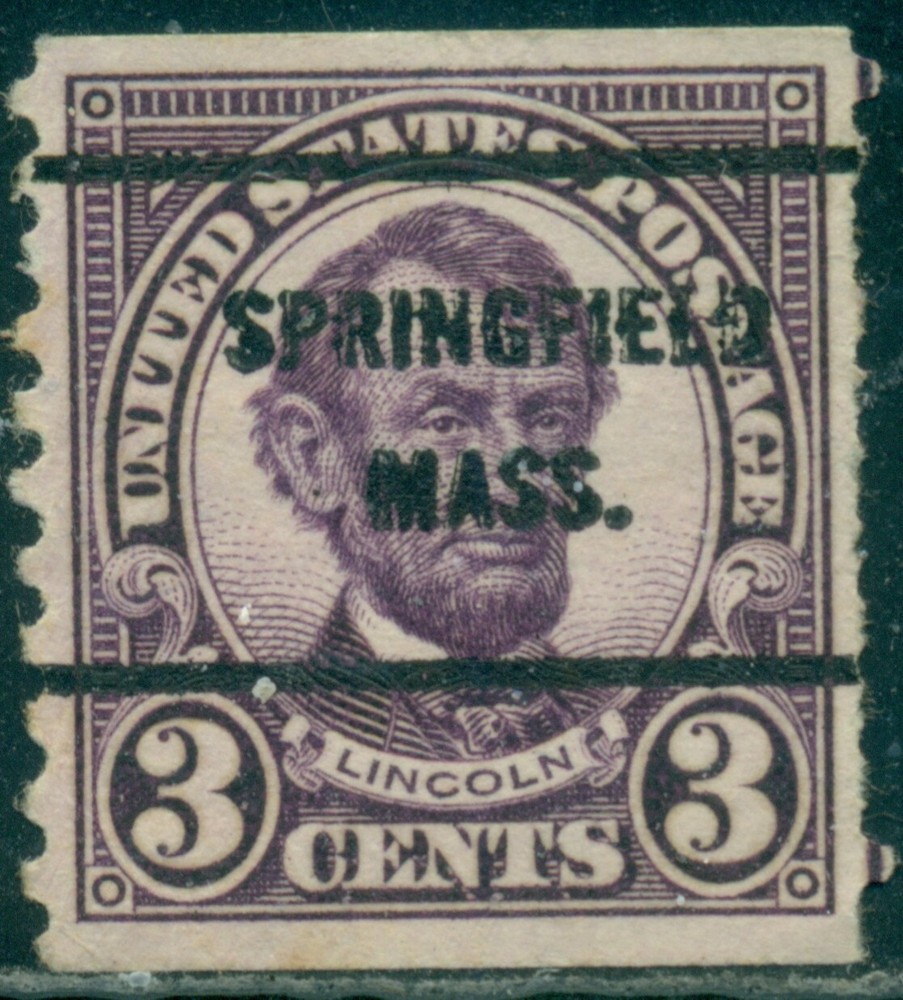 SCOTT # 600, SPRINGFIELD, MASSACHUSETTS PRECANCEL, GREAT PRICE!