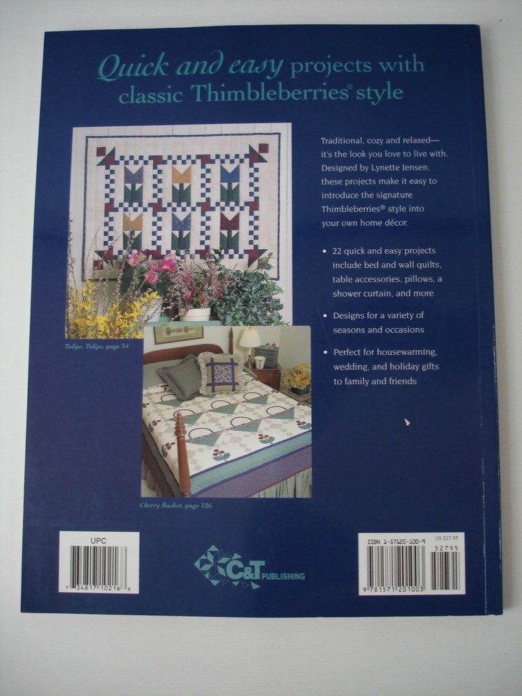A Thimbleberries Housewarming 22 Projects for Quilters by Lynette Jensen NICE