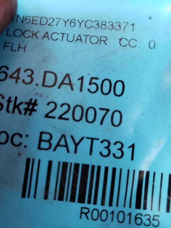 FRONTIER 2000 Lock Actuator 101635