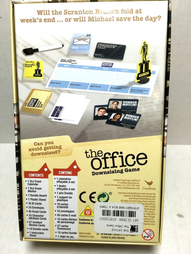 THE OFFICE~ Downsizing Board Game By Cardinal Games 2019 SEALED
