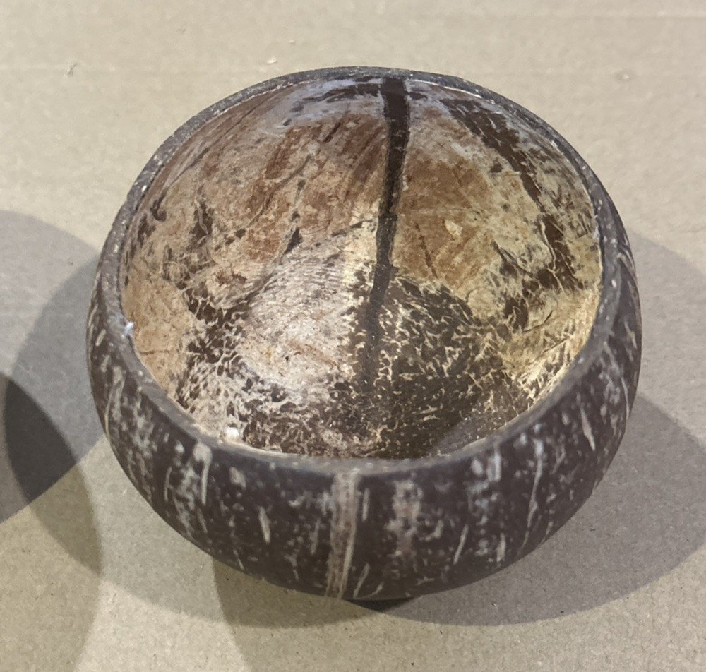 4 COCONUT SHELL CUPS for Crafting Decoration