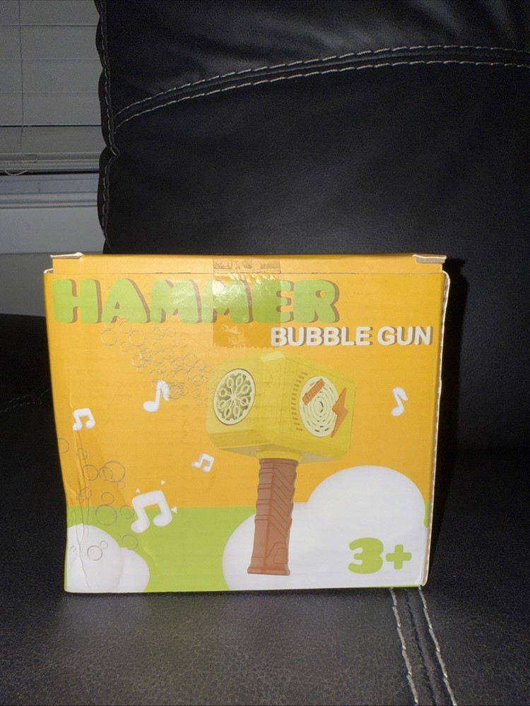 Hammer Bubble Gun for Kids Automatic Bubbleblower