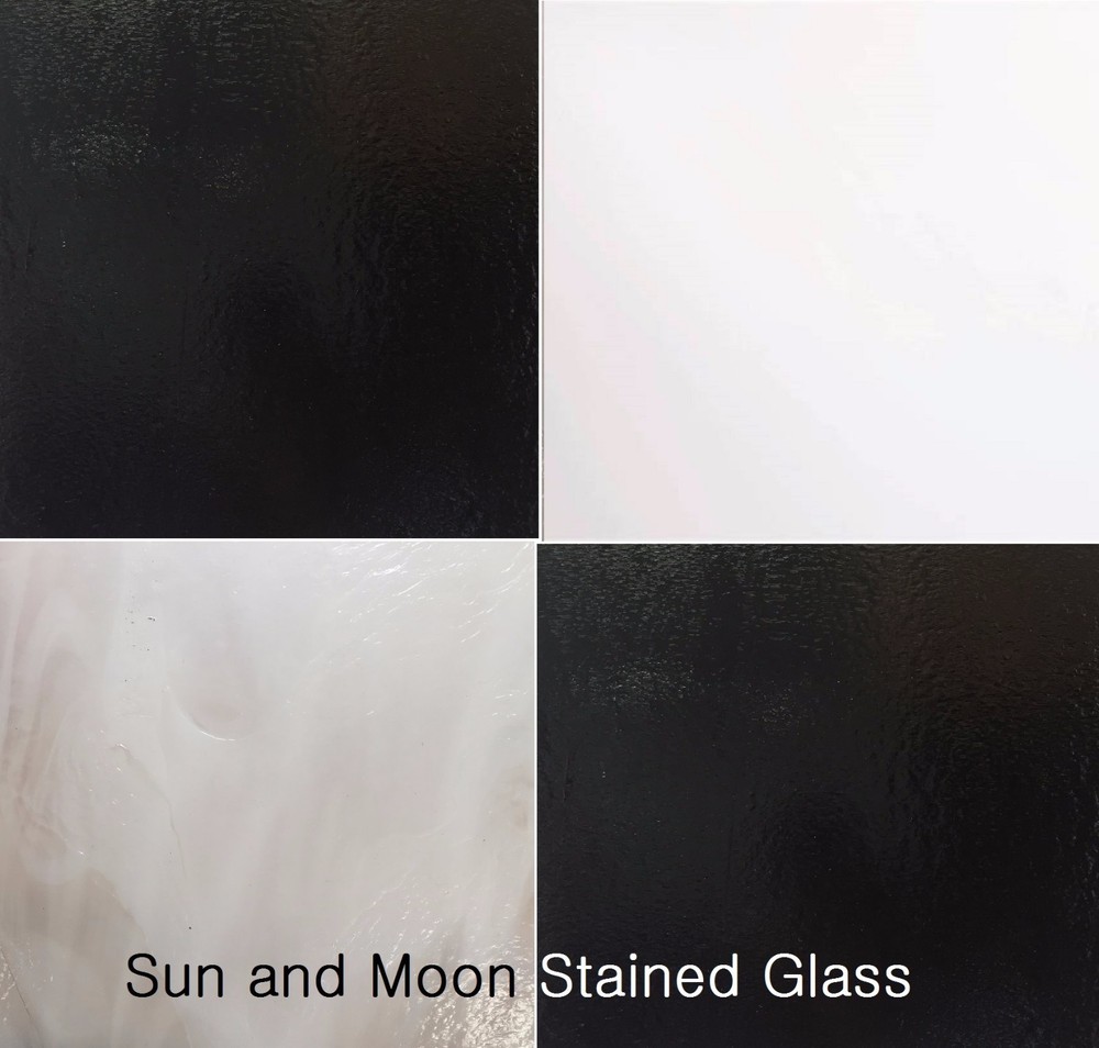 Stained Glass Sheet Pack  - Black and White (4 sheets)