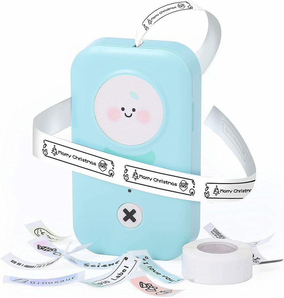Phomemo D30 Mini Cute Bluetooth Label Maker Sticker Inkless Printer Machine