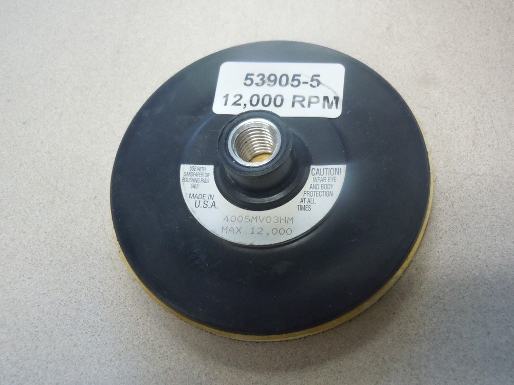 ARC Abrasives 53905-5 5-1/2" x 5/8"-11 Internal Thread Polypropylene Hook -loop