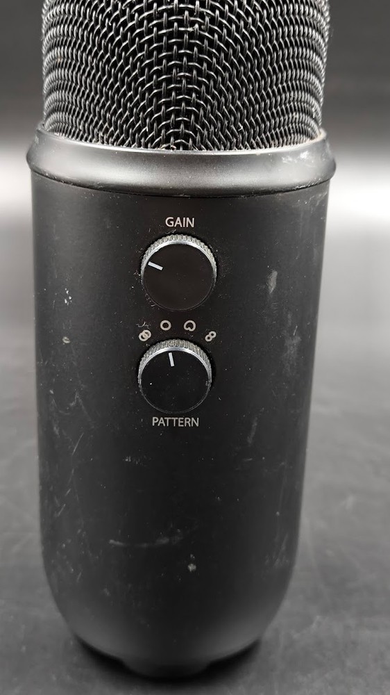 Blue Yeti Microphone Used Working Black