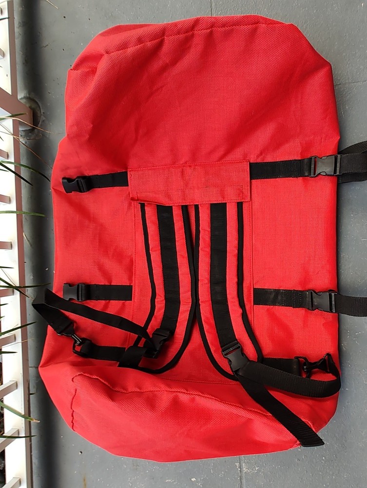 Armor Red Mesh Duffel Backpack Bag