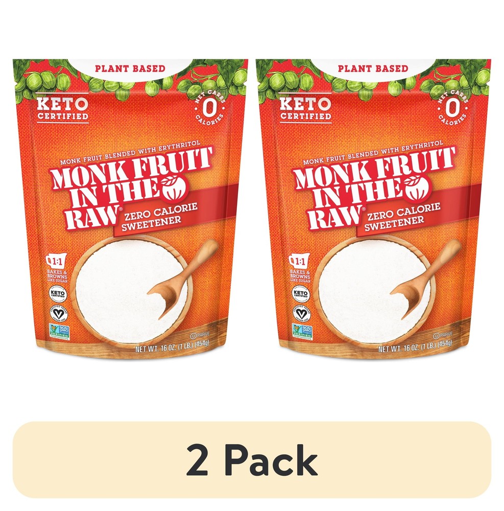 Zero Calorie Sweetener Sugar Substitute 2 Pack 16 oz