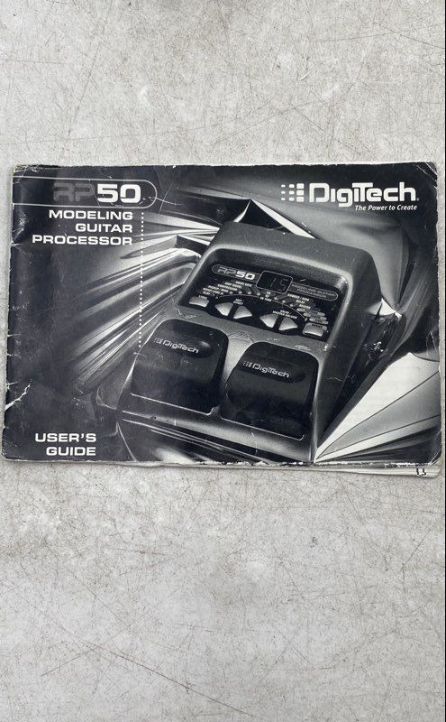 DigiTech RP50 Modeling Guitar Processor Effect Pedal With Manual