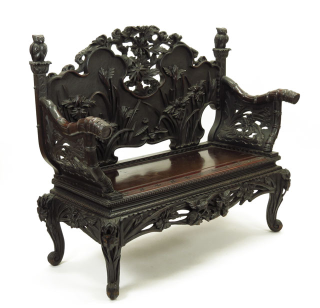 Japanese Export Hardwood Bench