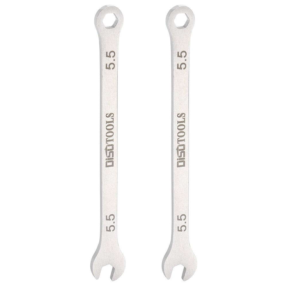 2pcs Thin Combination Wrench 5.5mm Metric 6-Point 15 Degree Offset Wrenches