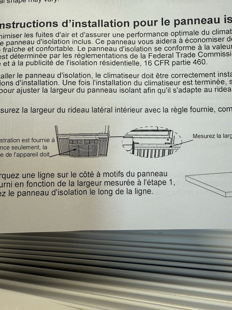 Window Air conditioner Installation Trim Kit