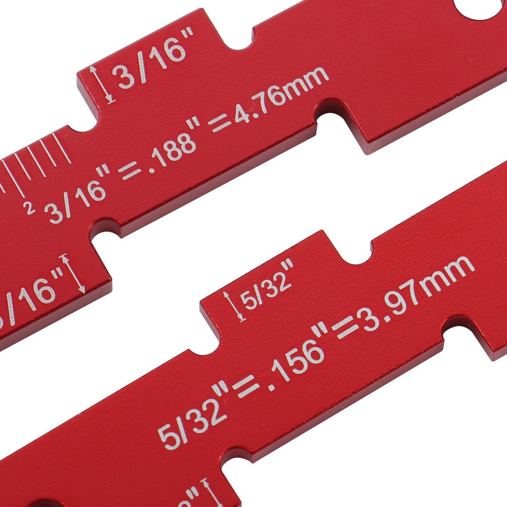 14 Pcs Setup Blocks Woodworking Precision Aluminum Router Table Setup Bars