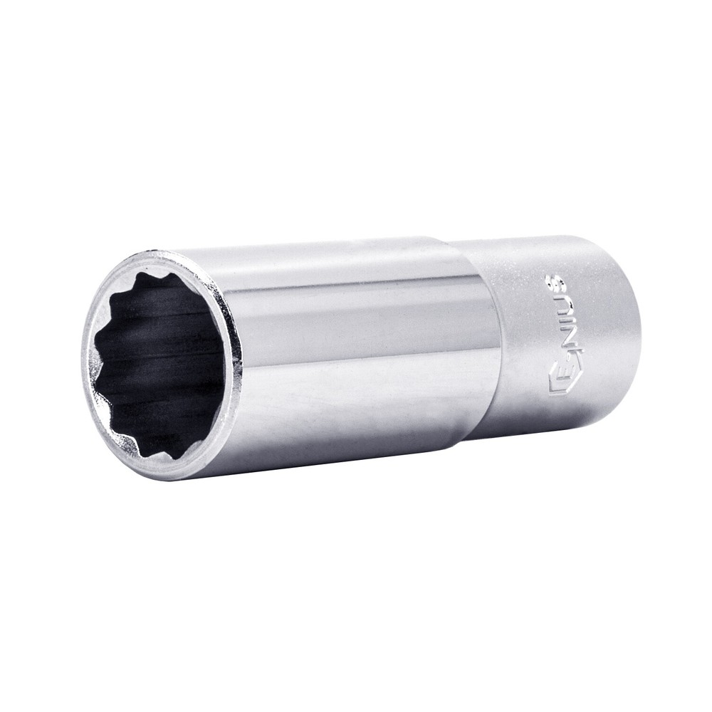 Genius Tools 1/2" Dr. 1" Deep Hand Socket (12-Point) - 477832