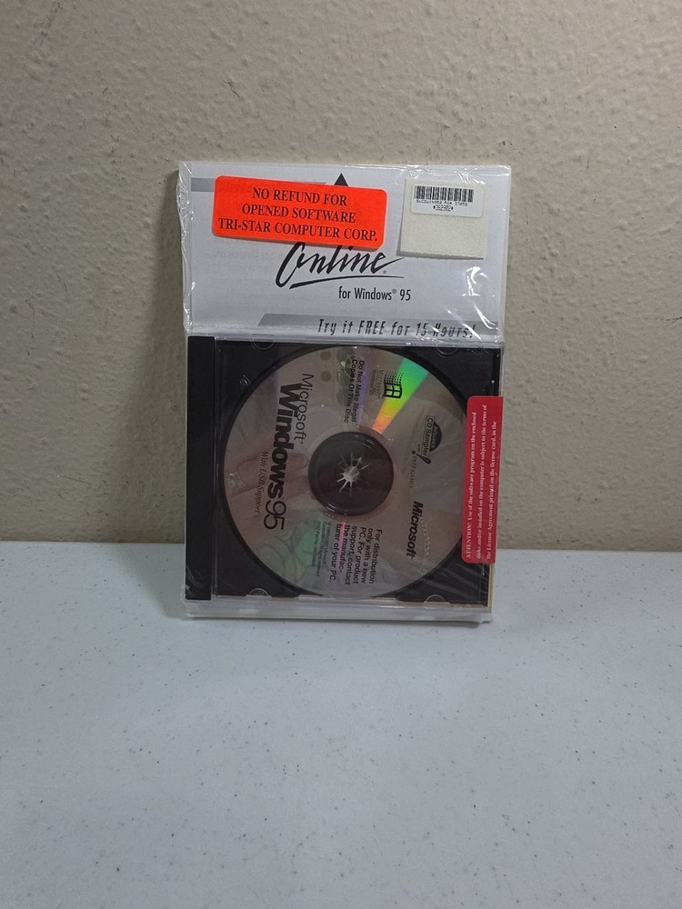 Microsoft Windows 95 Brand New, Sealed CD & Manual