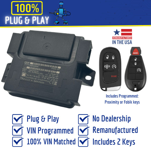 2016 RAM 1500-5500 RF Hub Module Part# 68245480AE w/ programmed keys