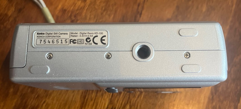 Konica KD-100 1.3MP Compact Digital Camera Silver Fully Tested VGC + Case