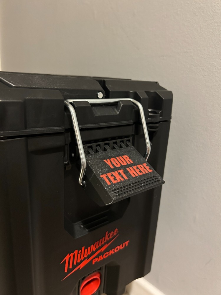 Replacement Latch for Milwaukee Compact Toolbox – Custom Text & Color Options!