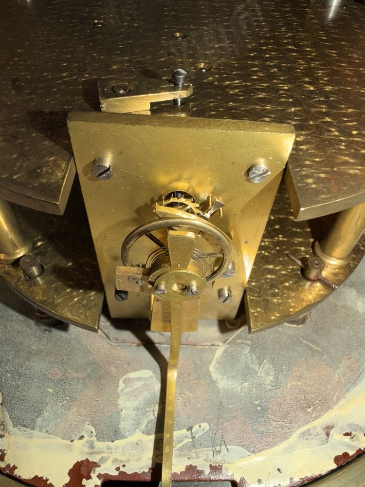 Huge Antique Brass English Ships Clock