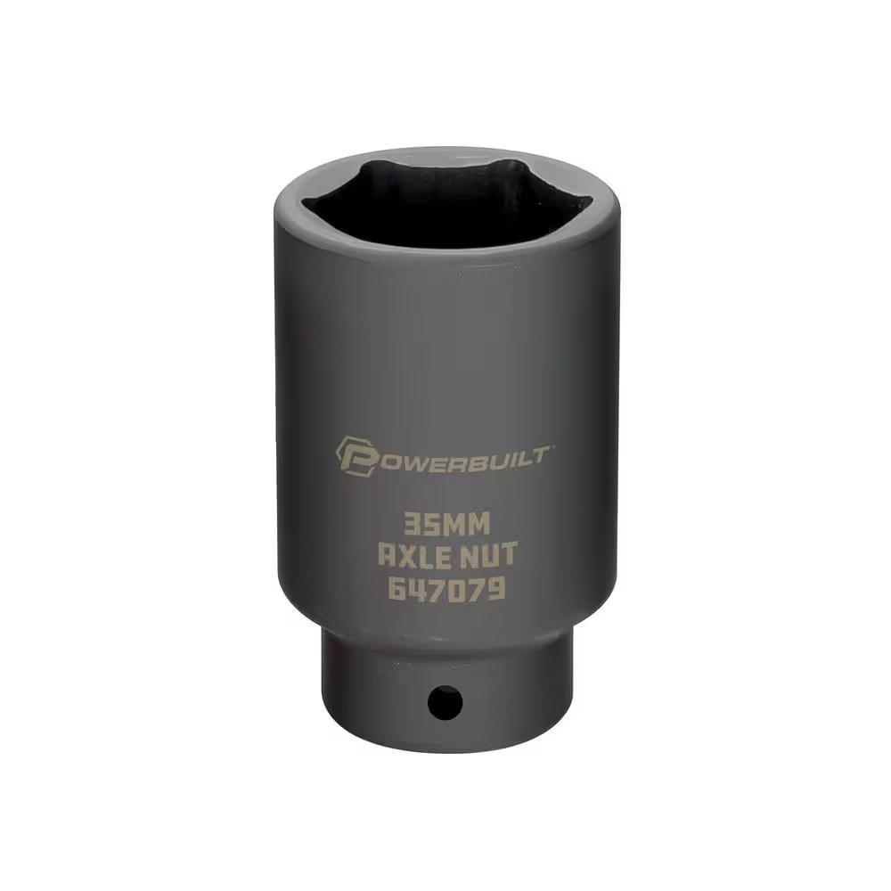 1/2 In. Drive 35 Mm 6-Point Axle Nut Socket