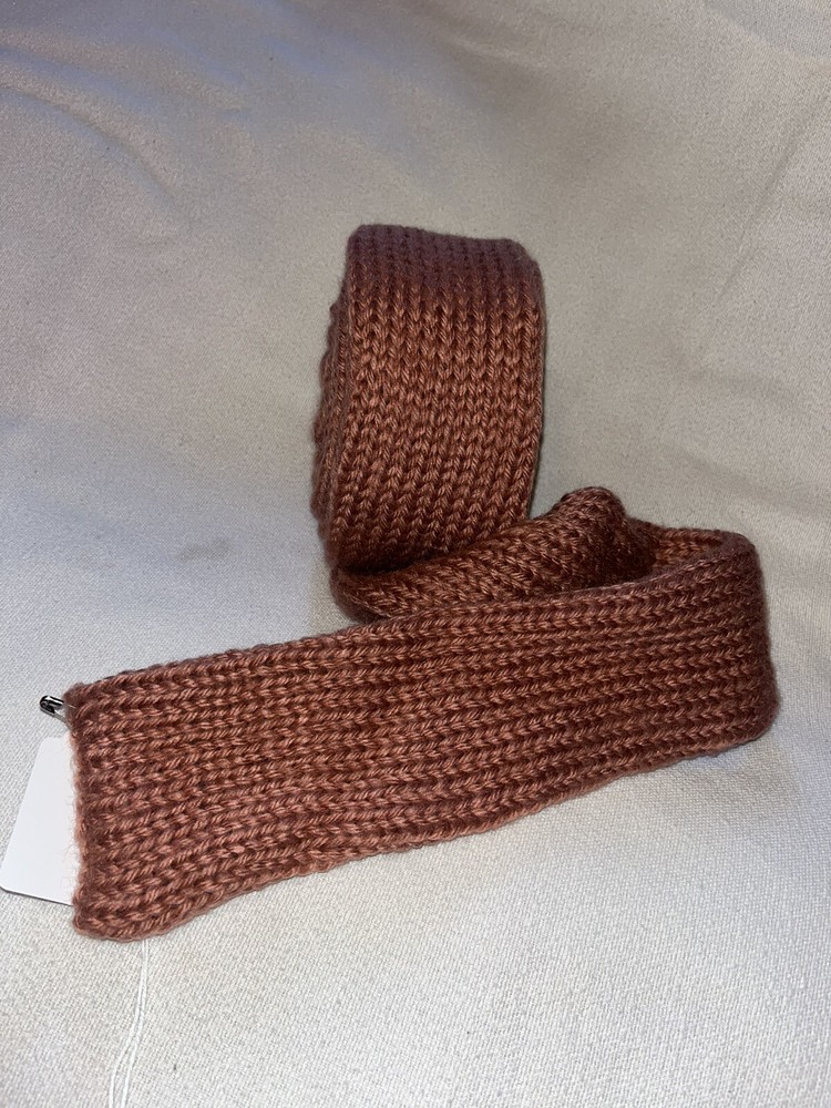 72” Handmade Knitted Knit Dual-Layer Scarf