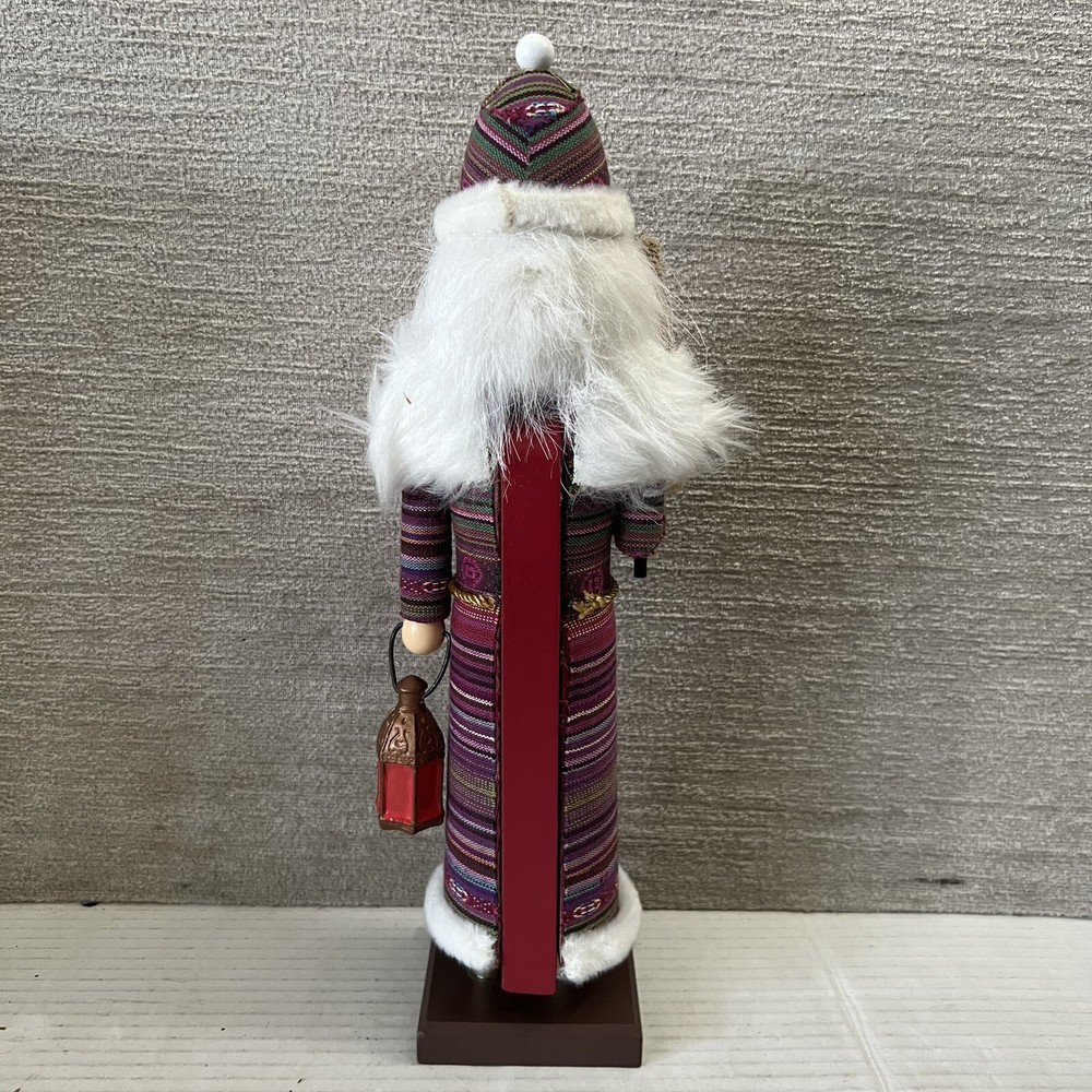 Wooden Nutcracker 13" Tall Wizard Lantern 2014 Christmas Decor Target RARE EUC