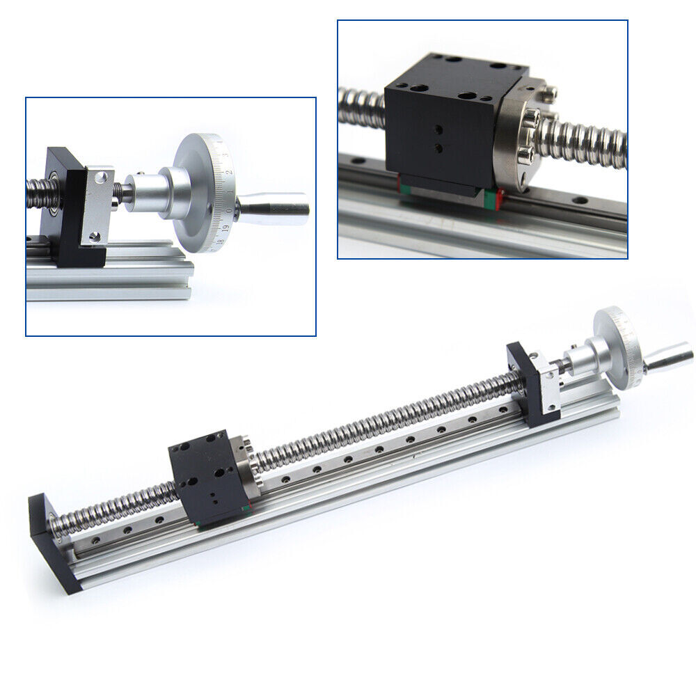 Manual Linear Rail Guide Slide Stage Actuator Ball Screw Motion Table& Handwheel