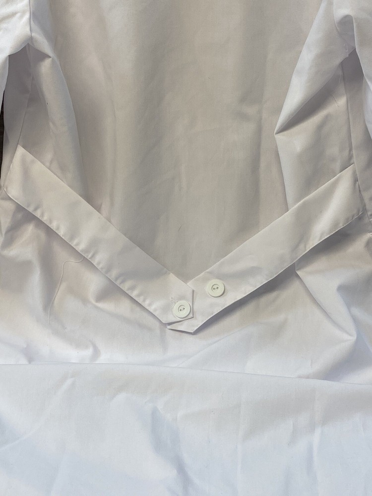 Meta Lab Coat White Unisex Size S 42x36 New