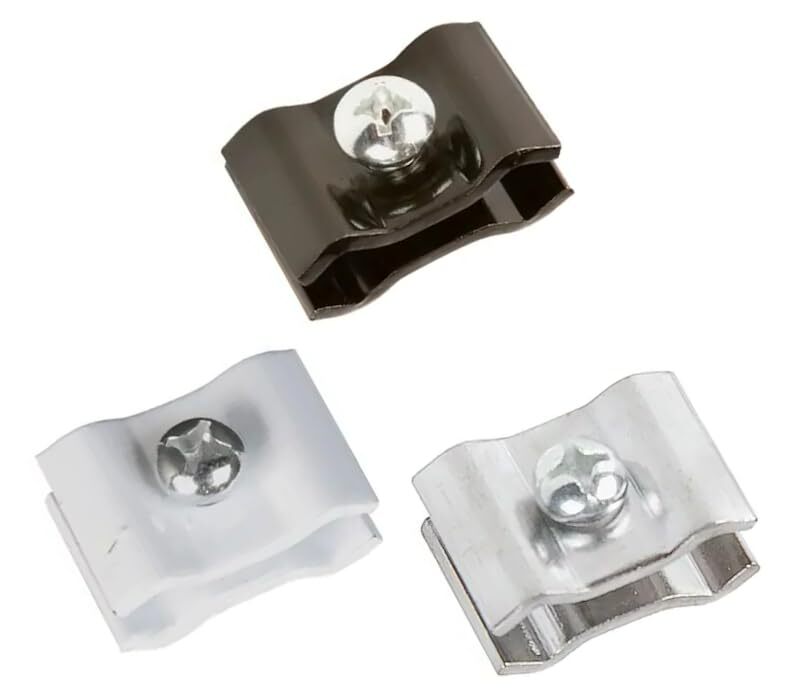 Black Grid Panel Clips 4 Pack - Essential Grid Wall Accessory for Secure Grid...