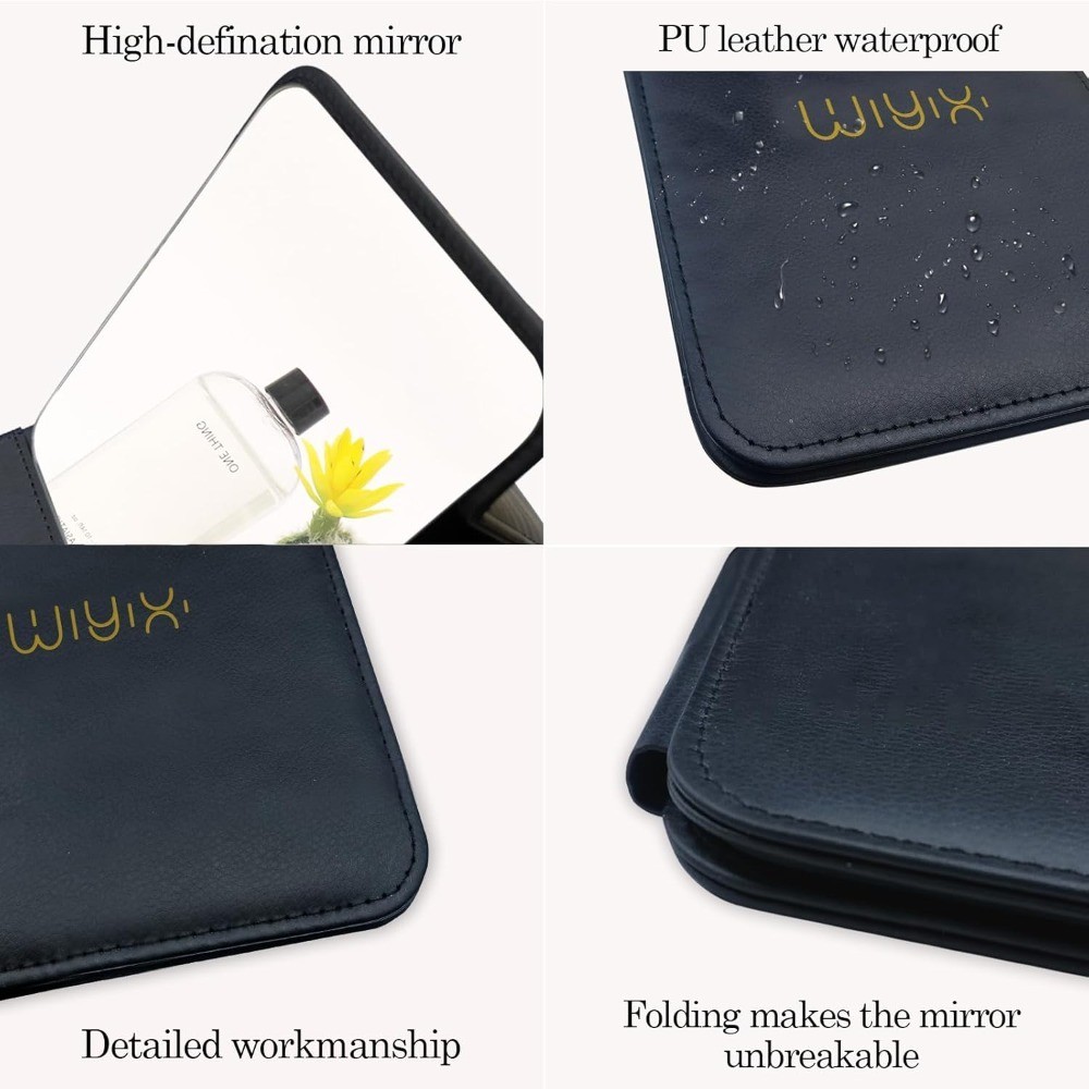 Foldable Travel Makeup Mirror with Stand Adjustable Angle Portable Vanity Mirror