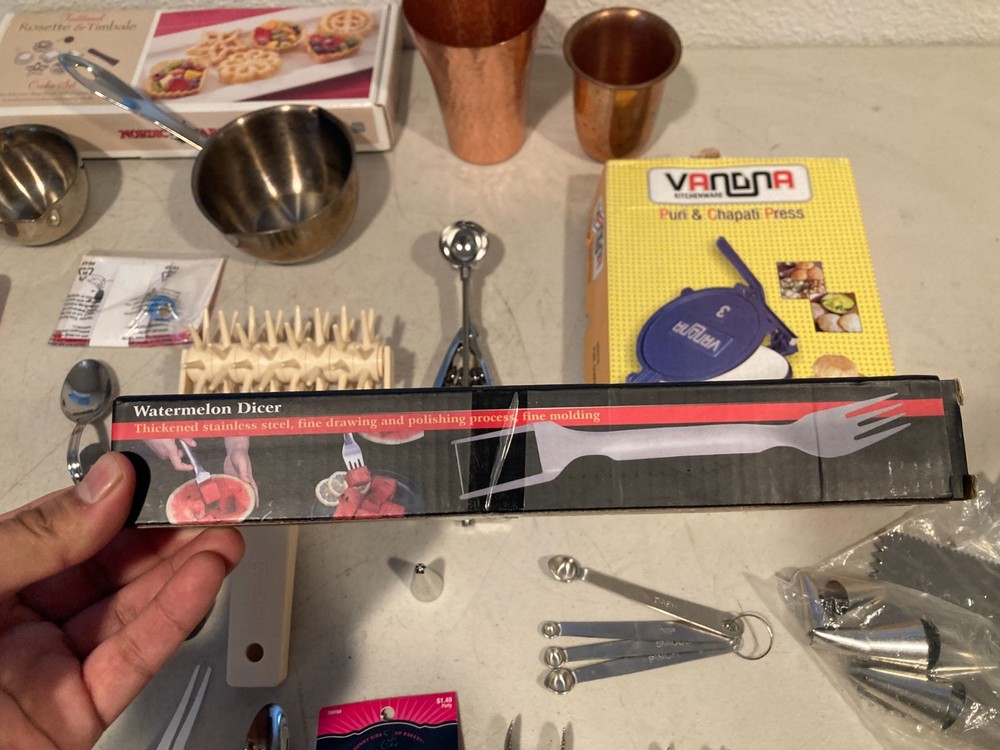 Camping Kitchen Utensils & Baking Tools Lot Chapati Press